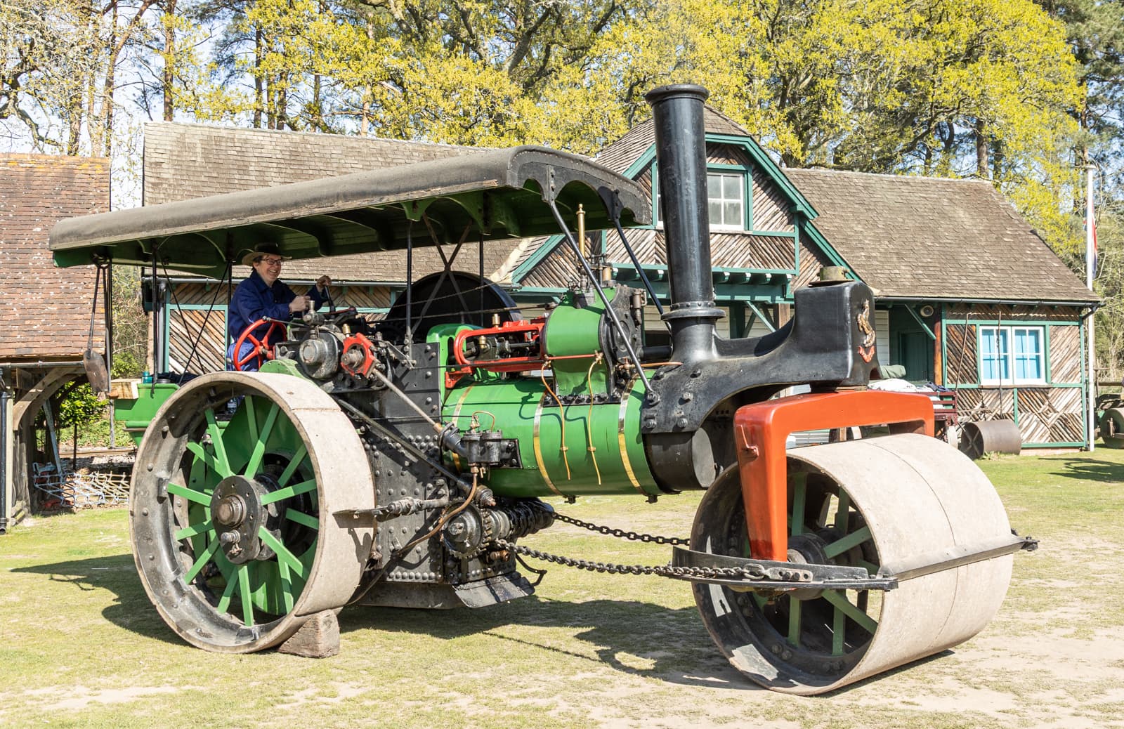 Ali on a steam roller
