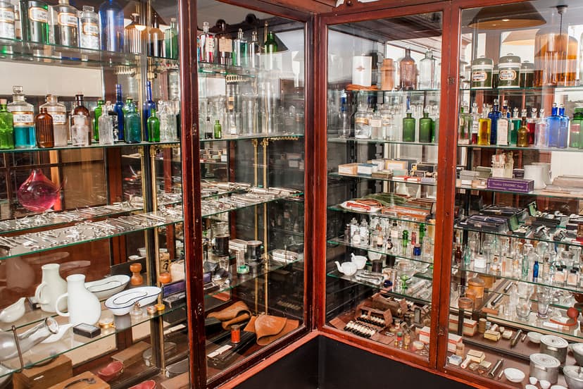 A photo of some of our artifacts in the collections store.