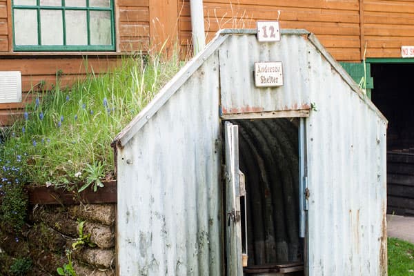 A photo of the Anderson Shelter